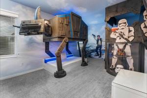 Cosmic Villa with Space Theme BR, Theater & Game Loft