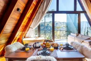 Chalé Aconchegante com Vista para as Montanhas. - Águas Brancas