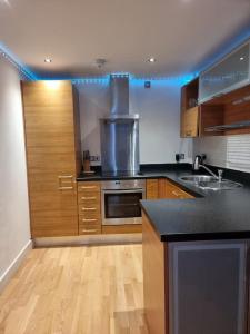 Modern apartment by Leeds dock