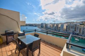 Stunning St Julians Seaview Duplex Apartments on Spinola Bay