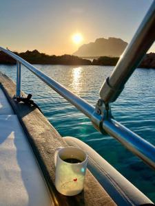 Sleeping on a boat in the Islands bay