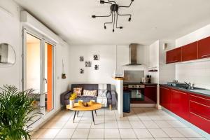 Appartements T2 paisible Vaise, avec parking metro direct Bellecour : photos des chambres