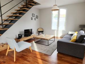 Maisons de vacances A 300m de la plage, maison pour 7 avec piscine : photos des chambres