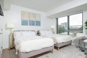 Lux Studio 2xQueen beds Gym near MIT Harvard