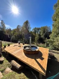 Colico Lodge - tinaja -terraza - Catrico