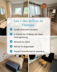 Appartements Les Reflets du Chateau - Parking Gratuit - Cosy & Moderne - Route des vins : photos des chambres