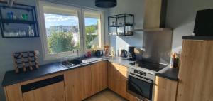 Le Clemenceau appart-Calais Nord-balcon-plage