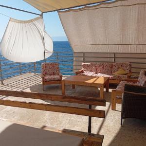 Seaside house in wilderness