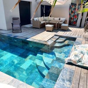 Villas Villa piscine jacuzzi Montpellier : photos des chambres