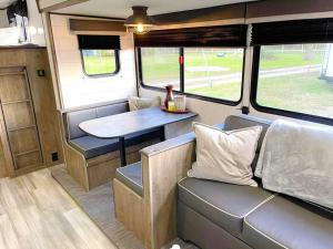 RV located on private property, providing access to the Guadalupe River, accommodates up to 5 guests