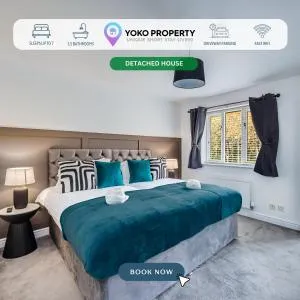 Stylish Detached House - Close to City Centre - Sleeps up to 7 - Driveway Parking, Self Check-In, Study Room, Fast WiFi and Sky TV by Yoko Property - Winslow