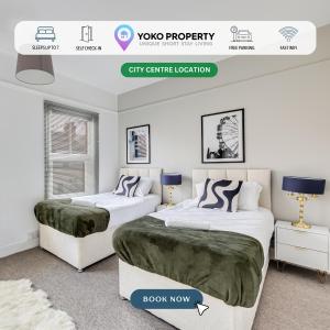 Charming House in Prime Location - Sleeps 7 - Free Parking, Fast WiFi, Smart TV with Netflix and Virgin TV by Yoko Property