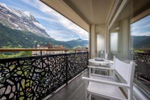 Superior Double Room Eiger View with balcony room in Hotel Kreuz&Post**** Grindelwald