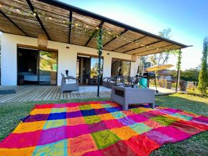 Casa campestre descanso relajación jacuzzi BBQ amplias zonas verdes