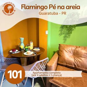 Flamingo Pé na areia Guaratuba