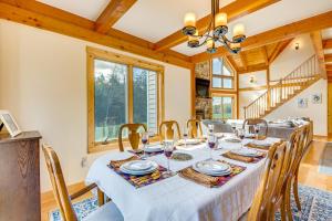 Spacious and Secluded Forksville Home Fire Pit