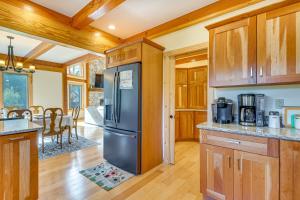 Spacious and Secluded Forksville Home Fire Pit