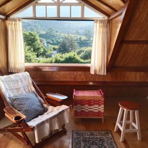 Cabañita con cocineta y vista a la montaña