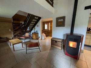 Chalet rénové 12 pers, 5 ch, parking, poêle, sud-ouest - FR-1-342-321