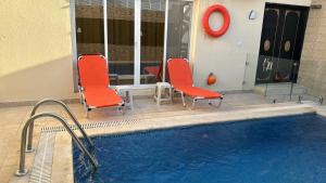 شقة مودرن ومسبح تدفئة