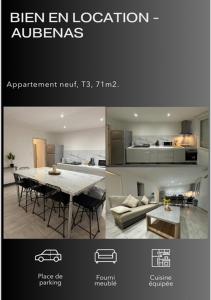 Appartements Grand appartement spacieux - Aubenas : photos des chambres