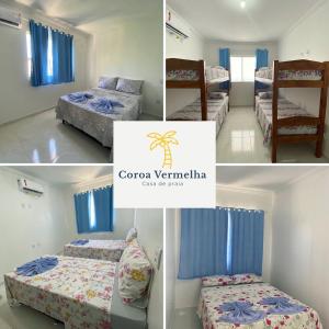 Casa climatizada a 600m da praia - Coroa Vermelha