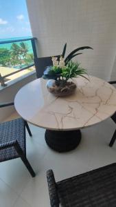 Flat Beira-mar em praia paradisíaca