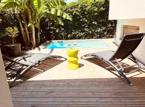 Villas Logement entier - PISCINE - JACUZZI : photos des chambres