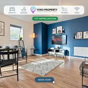 Stylish City Centre Apartment with Free Parking, Fast W-fi, Smart TV and Balcony by Yoko Property - Writtle