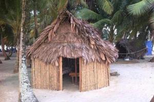 Cabañas compartida en las islas de Guna Yala