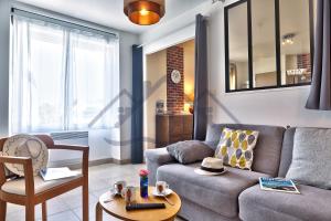 Appartements LocaLise - B02- Appartement vue mer - Plage et centre a pied - Balcon - Wifi inclus - Draps inclus - Animaux bienvenus : photos des chambres