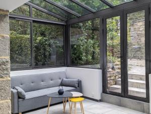 Maisons de vacances Maison de campagne au bord du ruisseau-5mn mer : photos des chambres