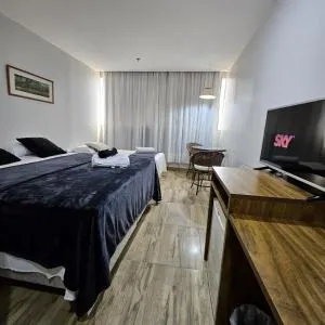 305- Flat charmoso 3 pessoas garagem e lazer bem localizado - 塔瓜汀加