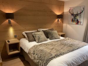 Appartements Ski in ski out Le Moulin charming duplex just 50 m from Princesse gondola Megeve : photos des chambres