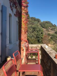 Château de la Sybille, vue imprenable sur le Canigou et les Orgues dIlle sur Têt