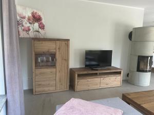 Ferienwohnung Waldesruh mit Kaminofen und Balkon