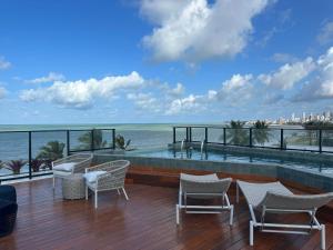 Flat Pé na areia - Prédio Pé na Areia Breeze 317 Algodão Flats