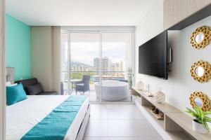 Hermosa suite con vista al mar