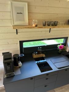 Lykke Huus Tinyhaus an der Nordsee mit Fasssauna