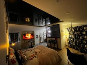 Maisons de vacances Love room avec spa prive : photos des chambres