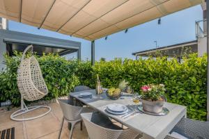 Exquisites Ferienhaus mit Penthouse-Dachterrasse, Whirlpool, Meerblick