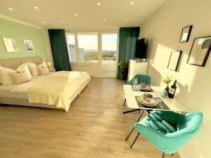 M&D Apartments nähe Stadion mit Balkon - Netflix - Küche - Sunset View - Fischbach