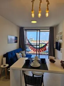 Flat Belo Mar - apto novo com varanda e vista mar - Cabedelo