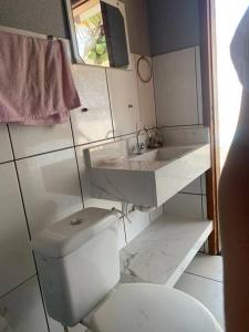 Área de lazer com piscina