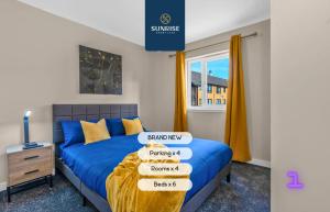 L1 - INVOICE and REDUCED PRICE only via SUNRISE SHORT LETS DUNDEE, Large 4 Bedroom House with 6 Beds and 3 bathrooms, TVs in each room, Free Parking, Fully Equipped, Local Amenities, Easy Ring Road Access, Special Rates