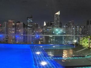 Big Room in Makati PH Perfect View of New Years Fireworks Display from Rockwell City