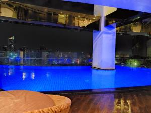 Big Room in Makati PH Perfect View of New Years Fireworks Display from Rockwell City