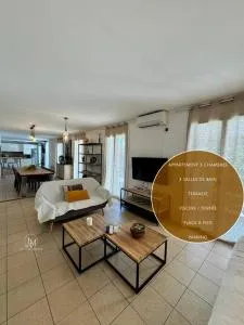 Magnifique 3 chambres- terrasse- piscine- parking - 拉福克斯