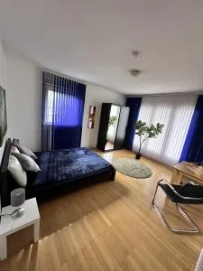 Helles Apartment mit Terrasse - 埃特林根