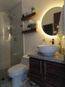 Depto Moderno 1BR gimnasio sauna jacuzzi y piscina rooftop